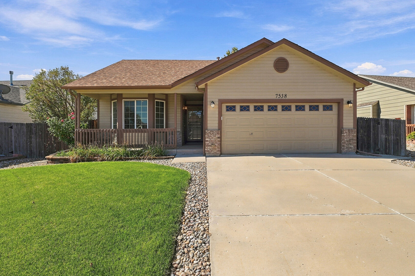 Front at 7538 Sailwind Drive, Colorado Springs, CO 80925, listed by Kristen White