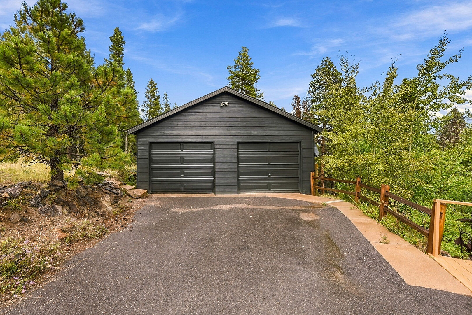 Detached Garage at 889 Lodgepole Drive, Evergreen, CO 80439, listed by Cynthia Giffen