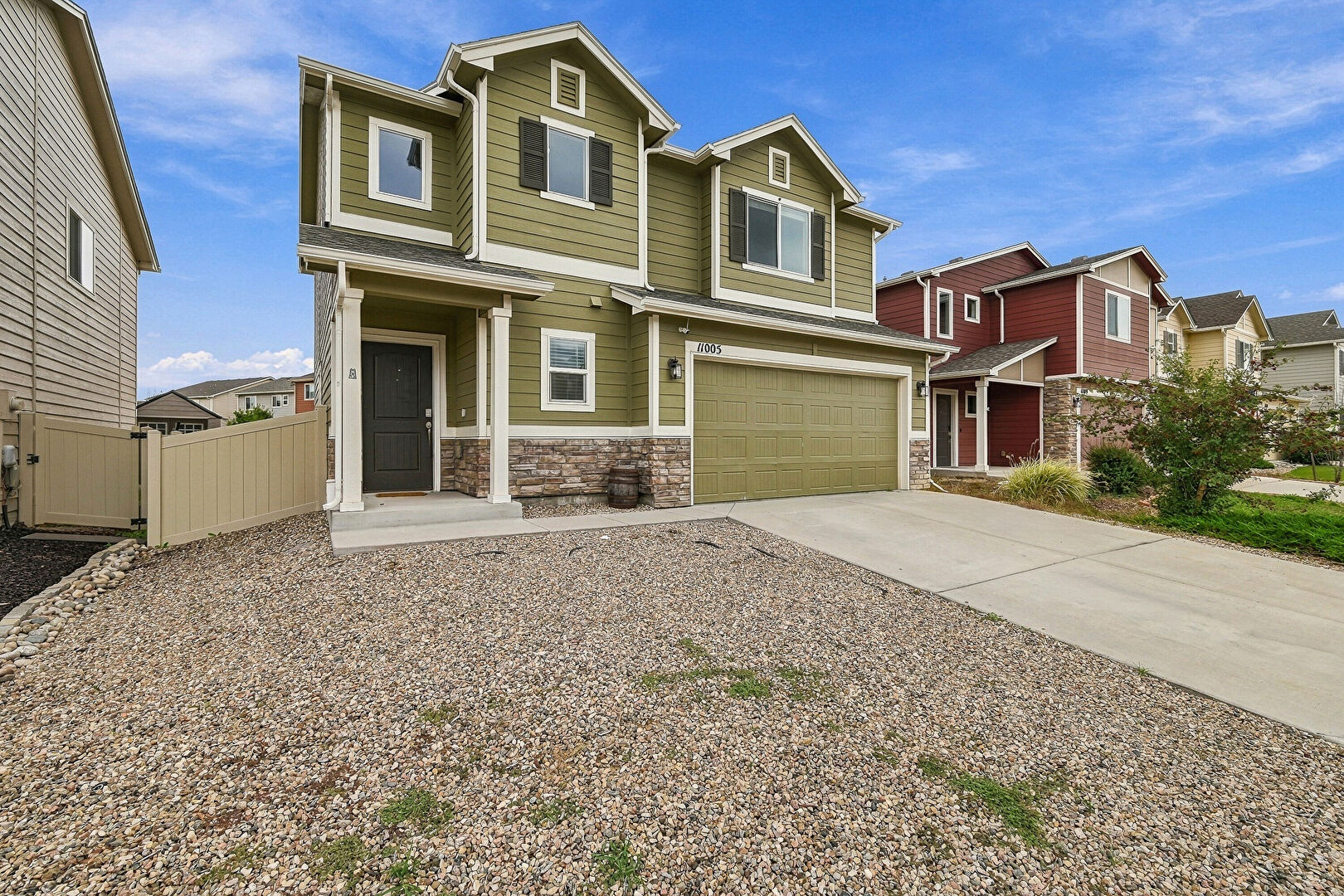 Exterior Entry at 11005 Quercia Cir Fountain, Fountain, CO 80817, listed by Taylor Haas