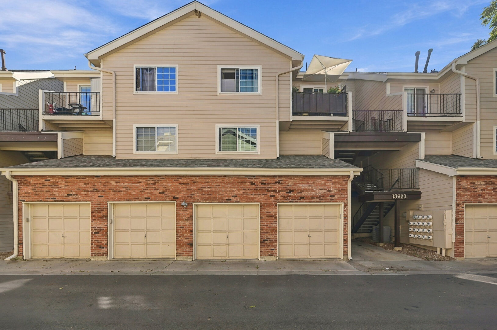 Front at 13823 East Lehigh Avenue, Apt A, Aurora, CO 80014, listed by Joanita Serwadda