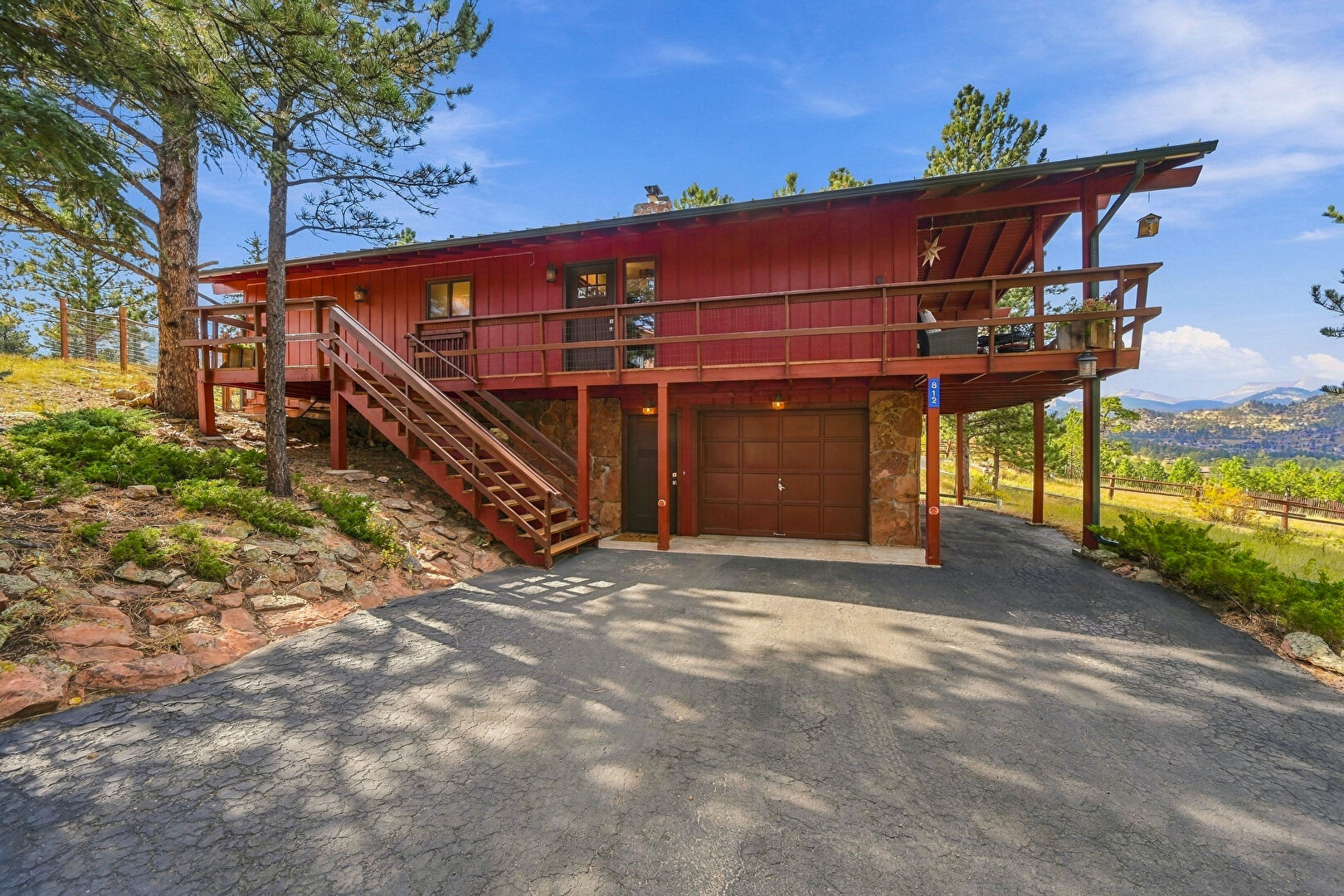 Front at 812 Ponderosa Lane, Estes Park, CO 80517, listed by Maxwell (Max) Klein