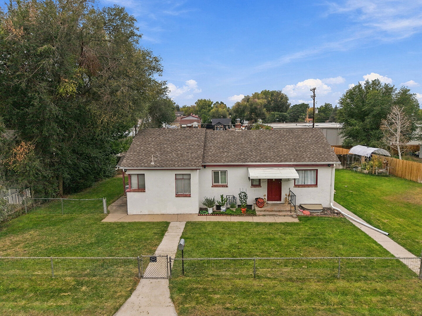 Aerial View at 4725 South Lincoln Street, Englewood, CO 80113, listed by Mary Vielhauer Vielhauer Realty Inc
