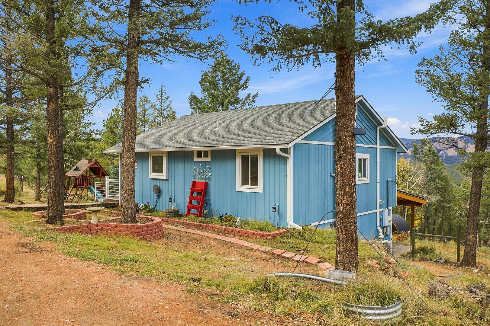 Front at 34383 Ponca Road, Pine, CO 80470, listed by The Dolph Team
