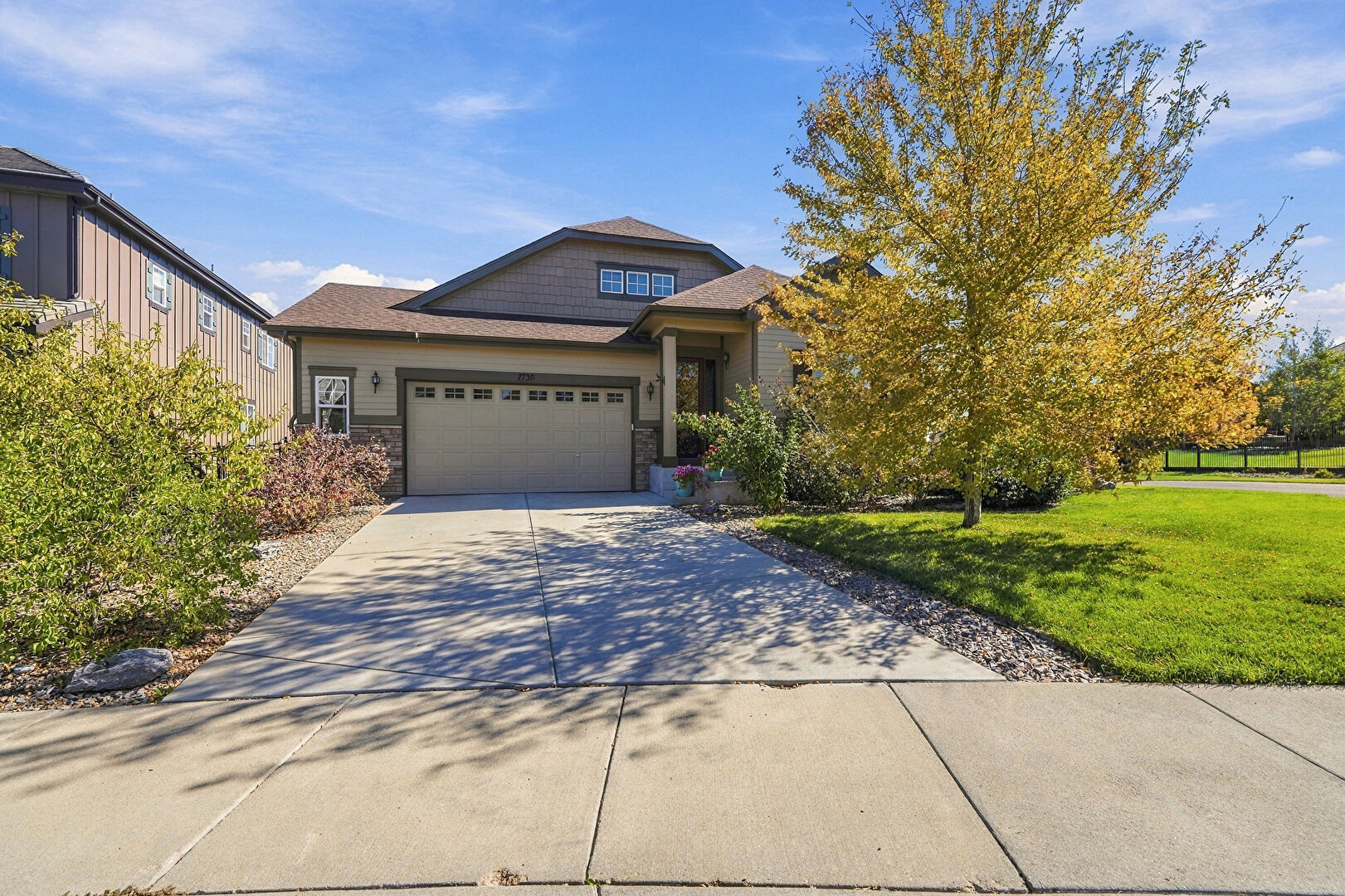 Front at 7730 South Queensburg Way, Aurora, CO 80016, listed by Natasha Balabanova