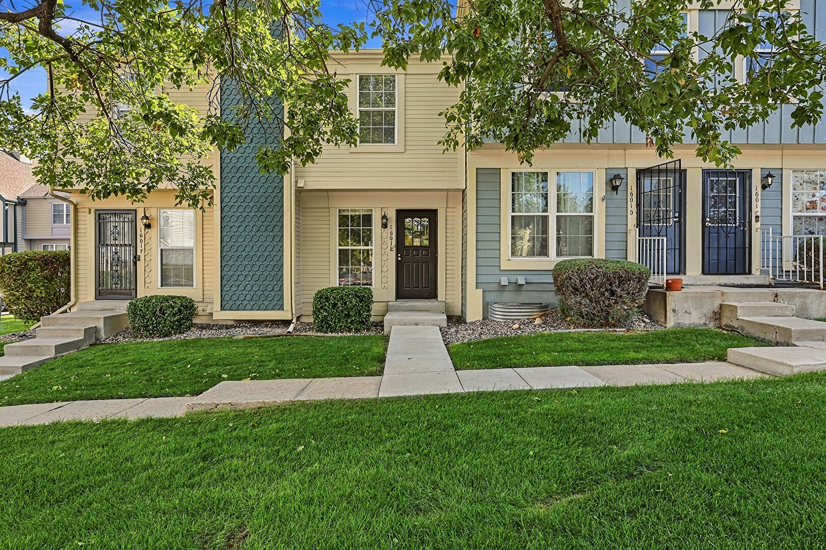 Front at 1601 South Idalia Circle #E, Aurora, CO 80017, listed by Taylor Haas