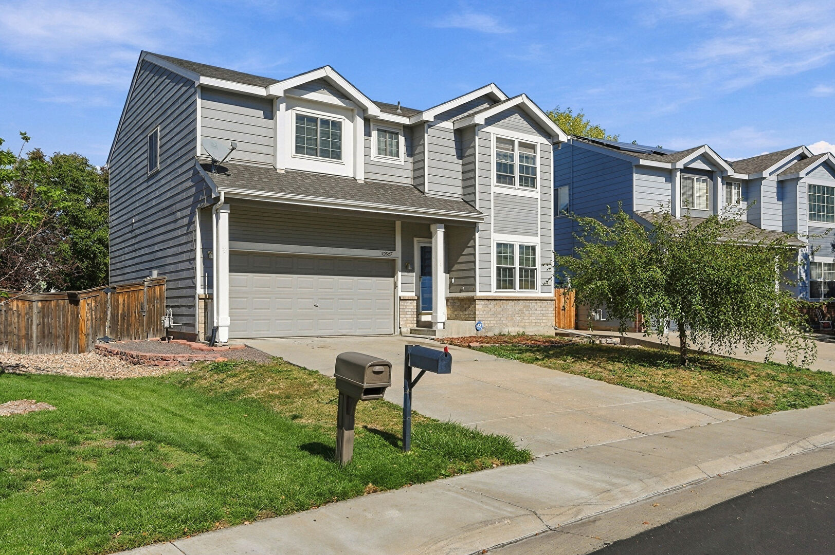 Front at 10987 Eagle Creek Parkway, Commerce City, CO 80022, listed by Joanita Serwadda