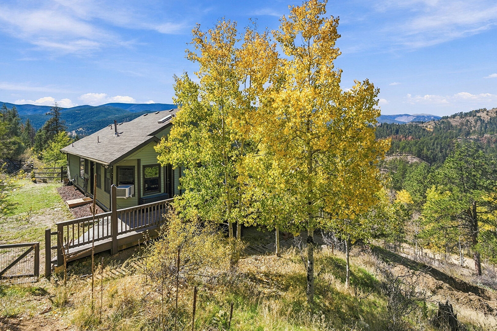 Front at 288 Spring Valley, Bailey, CO 80421, listed by Megan Kranz
