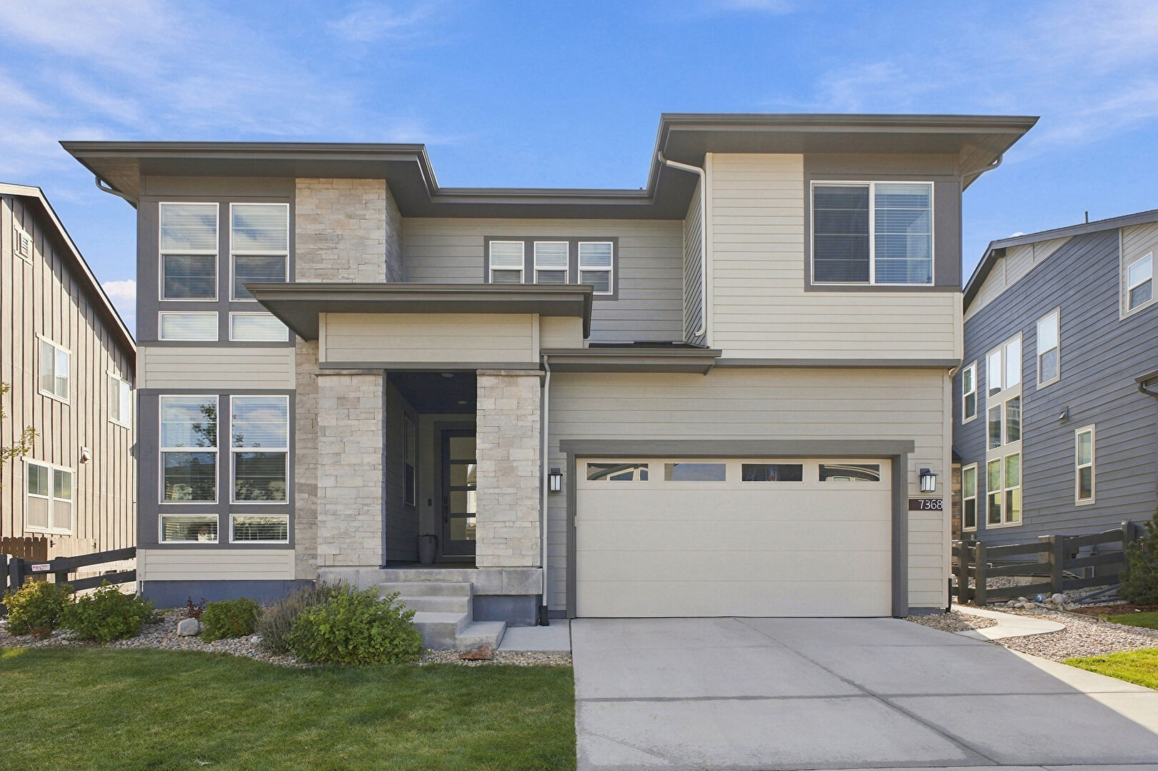 Front at 7368 Copper Sky Way, Castle Pines, CO 80108, listed by Kristen Narlinger, MLS ID: 4952301