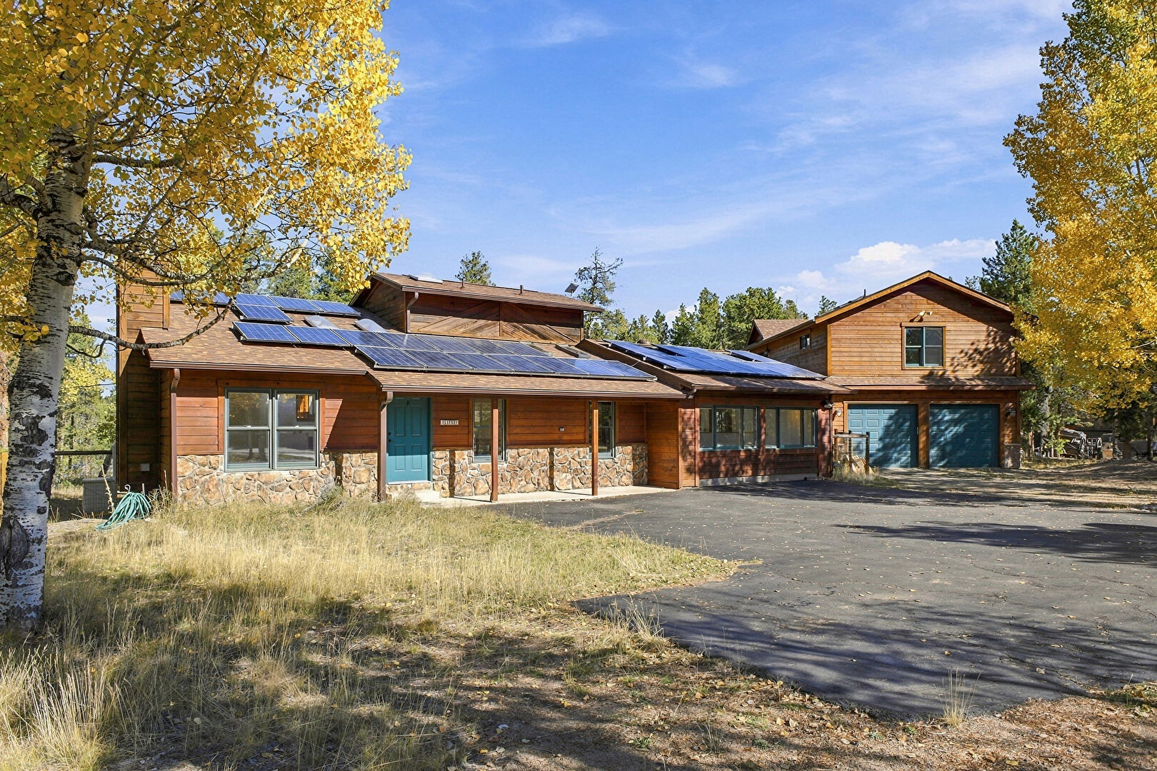 Front at 9358 Black Mountain Drive, Conifer, CO 80433, listed by Matt Bachus, MLS ID: 1866610
