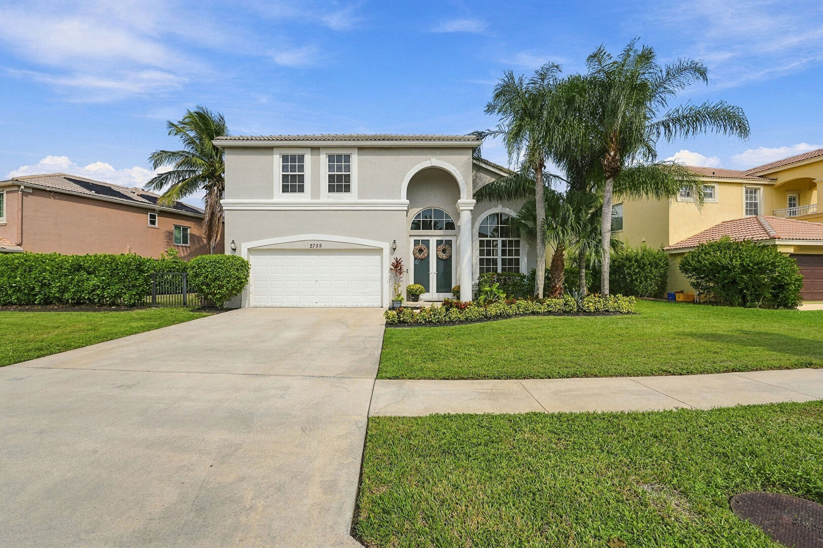 Front at 2755 Misty Oaks Circle, Royal Palm Beach, FL 33411, listed by David Castella