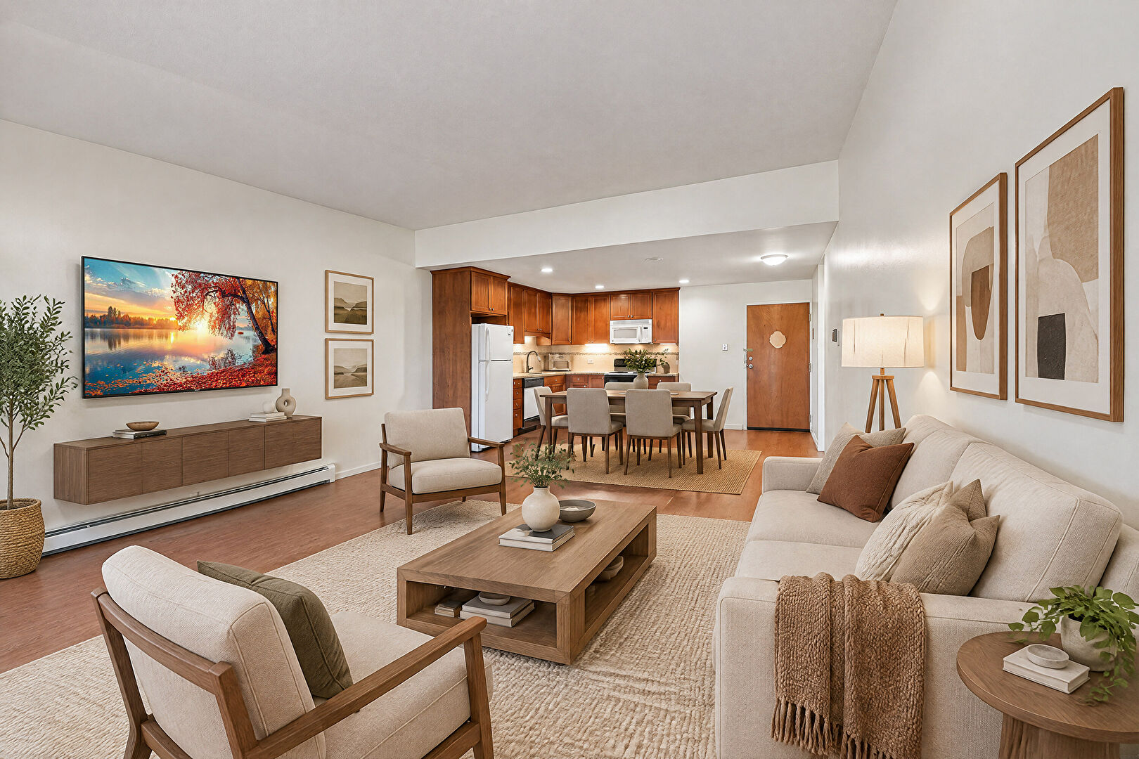Living Room at 715 S Alton Way, Unit #7D, Denver, CO 80247, listed by Donna Hansen, MLS ID: 9434559