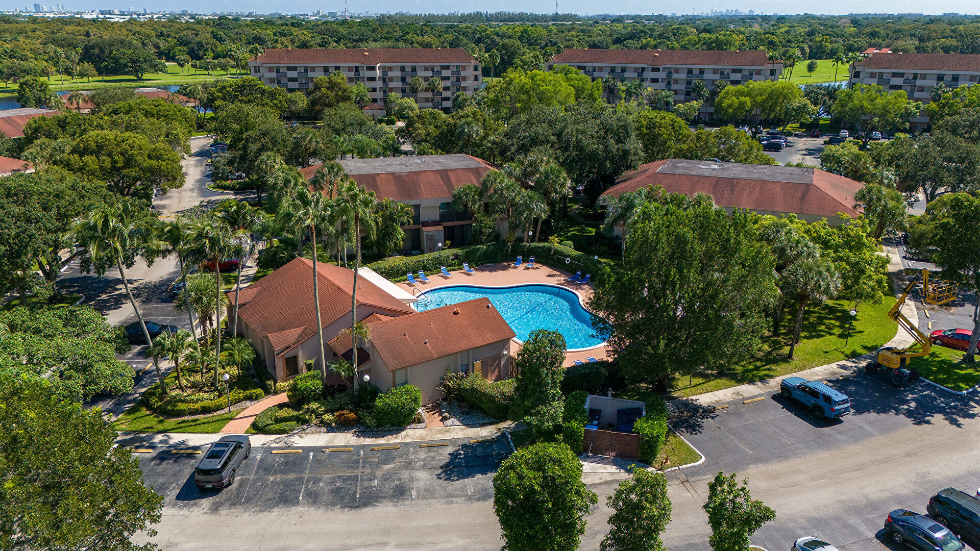 Aerial View at 2766 Carambola Circle South #305, Coconut Creek, FL 33066, listed by Nicole Pierre