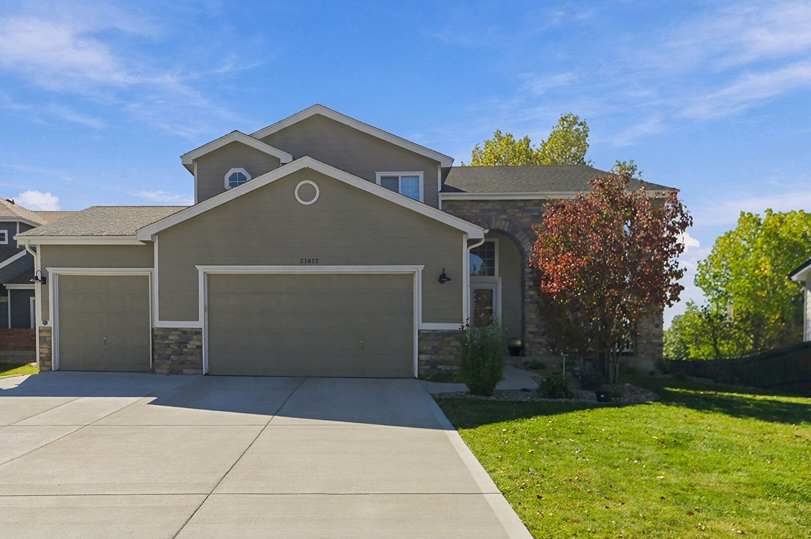 Front at 21812 Longs Peak Lane, Parker, CO 80138, listed by Jeff Tooker