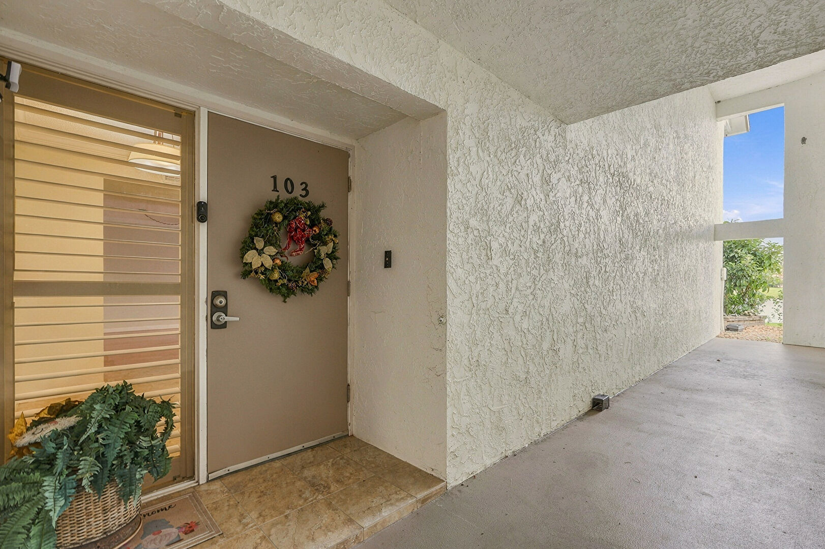 Exterior Entry at 3351 Twin Lakes Terrace, 105, Fort Pierce, FL 34951, listed by Amanda Geller