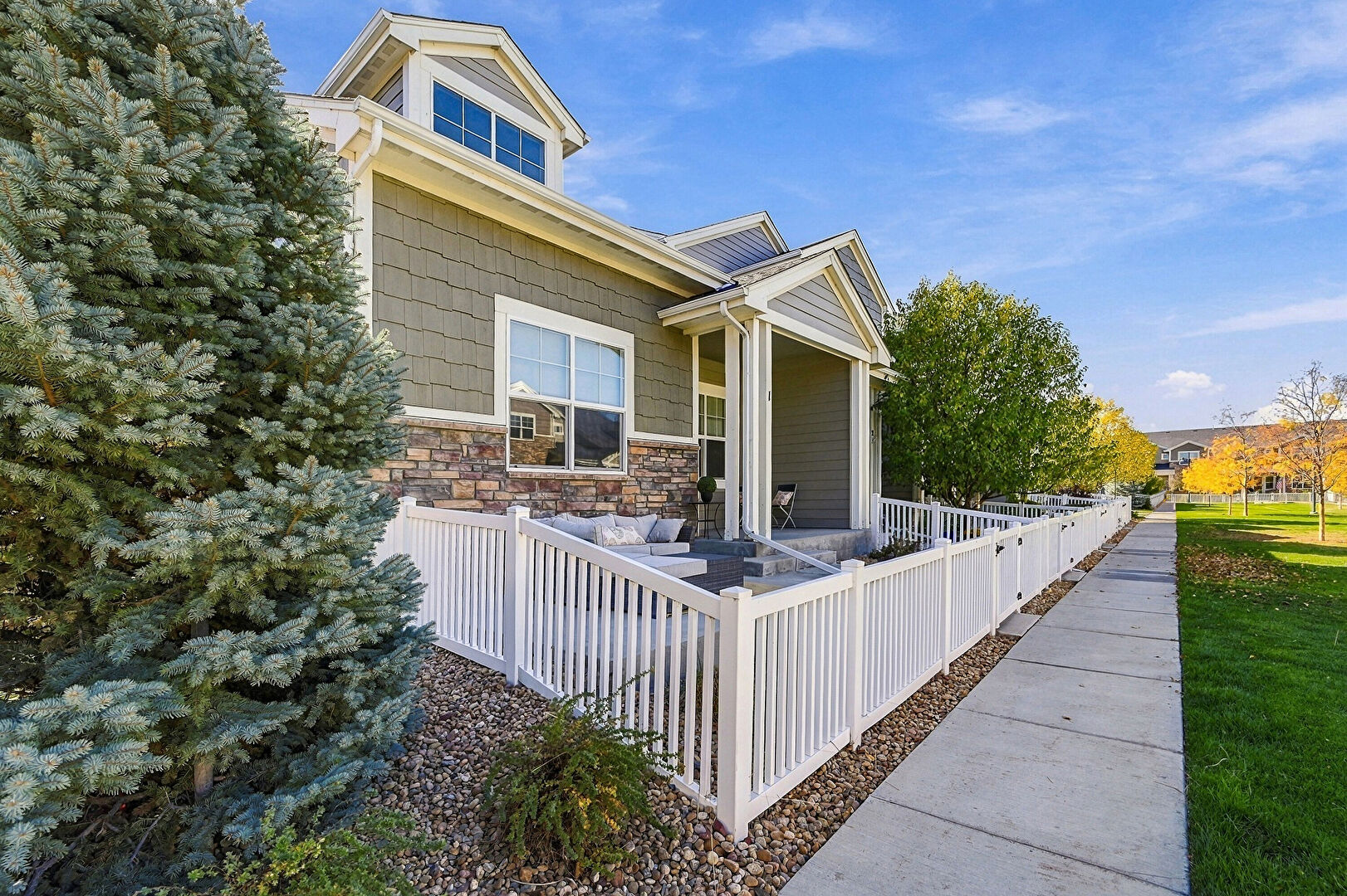 Front at 2157 Montauk Lane #1, Windsor, CO 80550, listed by Shannon Blesener