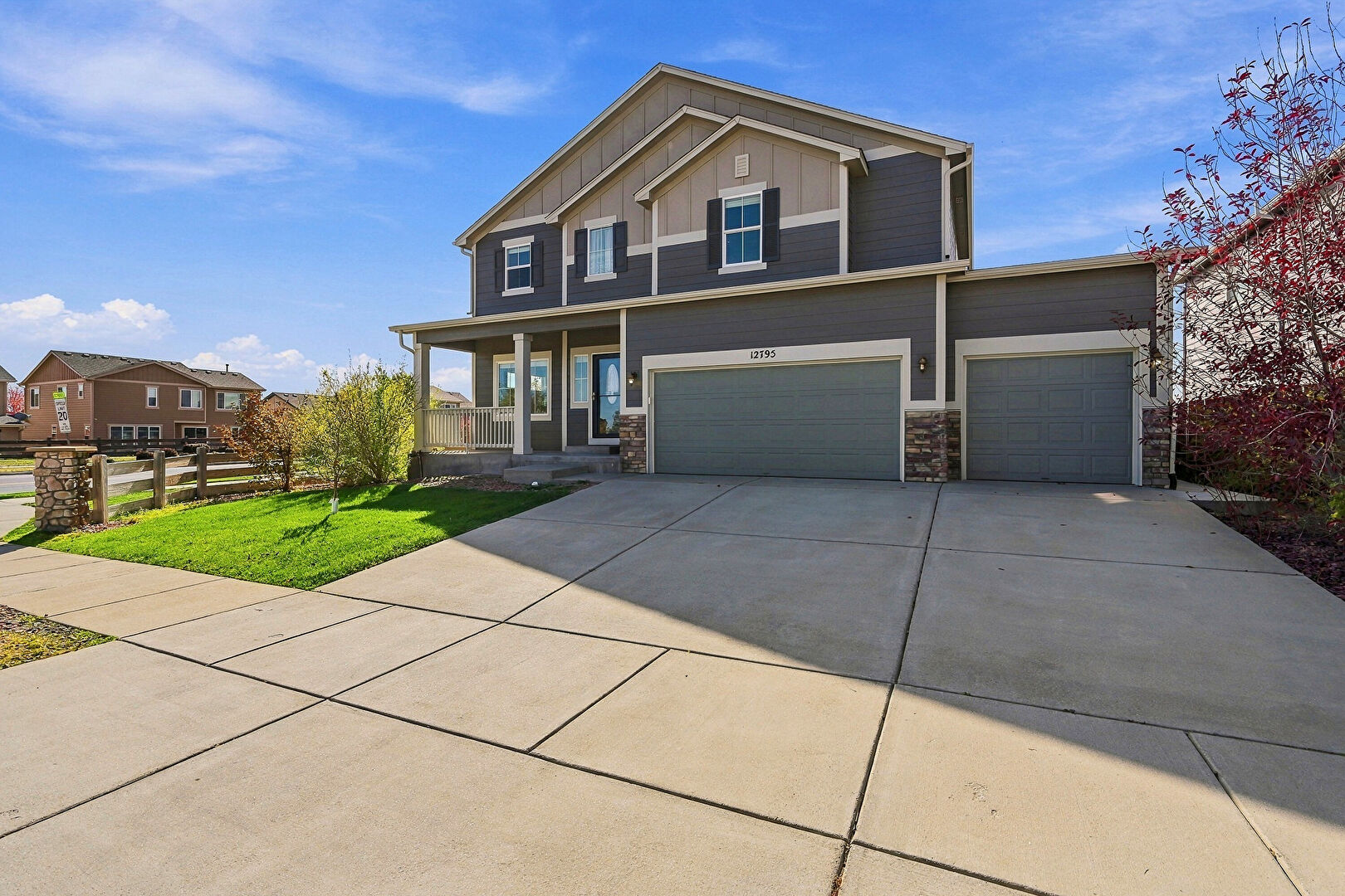 Front at 12795 Sunlight Peak Place, Peyton, CO 80831, listed by Ashley Christie