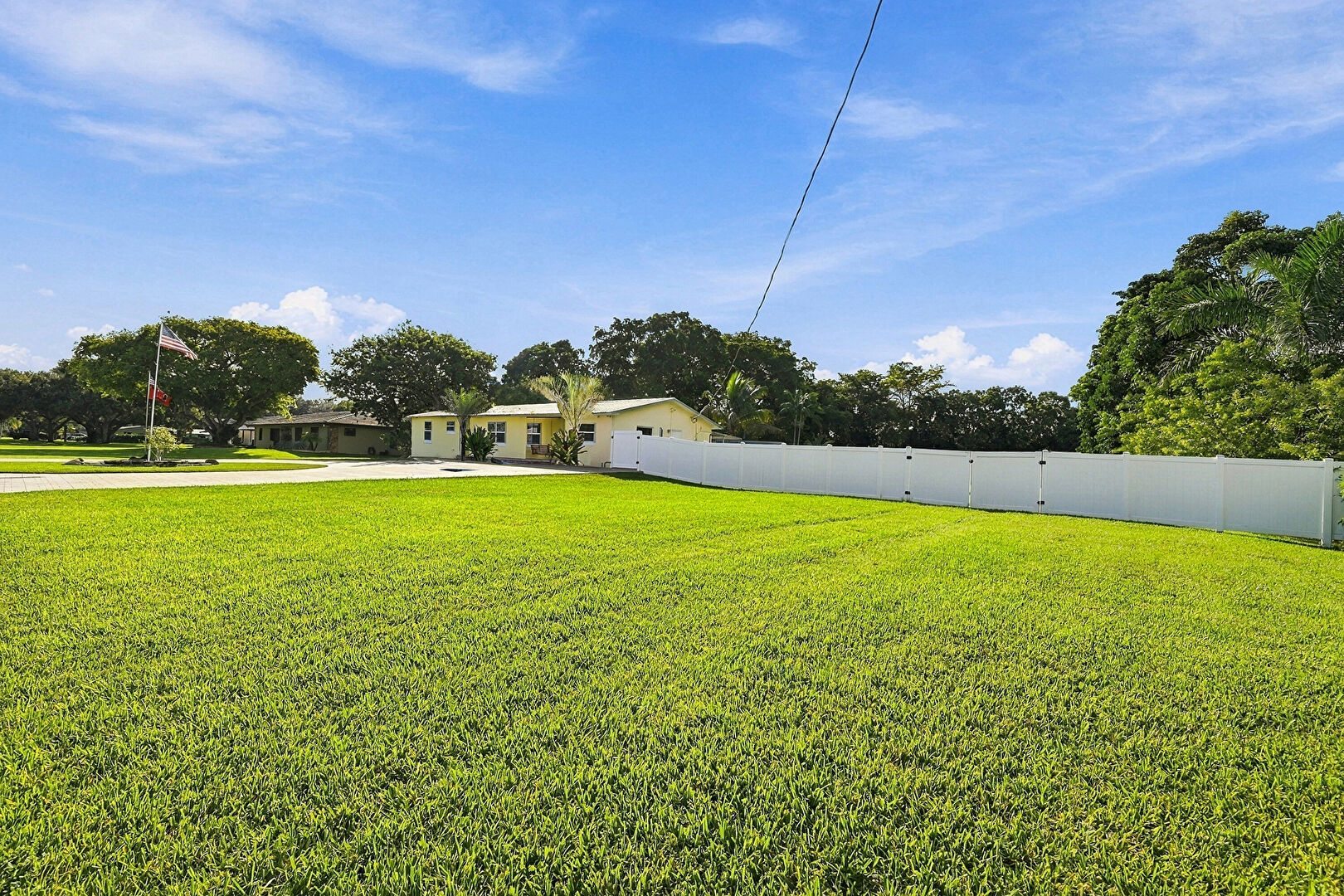 Front yard at 14720 Southwest 20th Street, Davie, FL 33325, listed by Chrissy Trotta