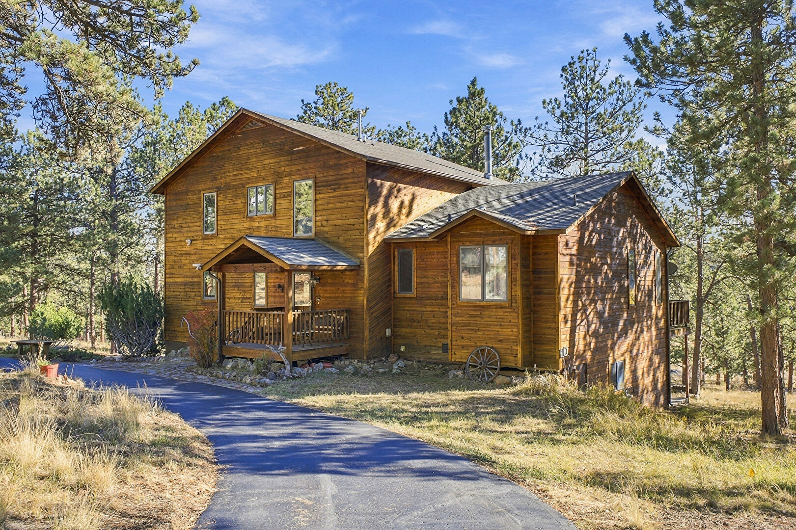 Front at 578 Old Corral Road, Bailey, CO 80421, listed by John Dovenbarger