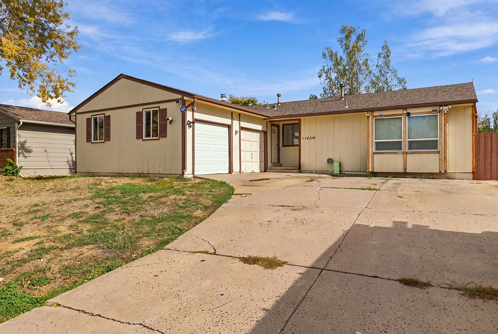 Front at 14114 E Montana Circle #A, Aurora, CO 80012, listed by Taylor Haas