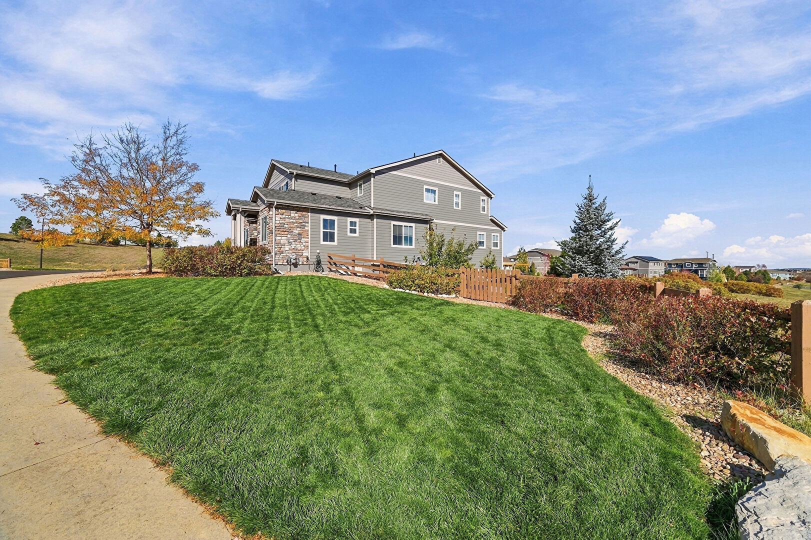 Front at 2926 Russet Sky Trail, Castle Rock, CO 80108, listed by Stephanie Fellhauer